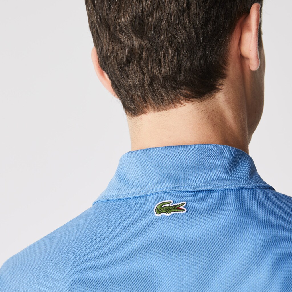 Camisa Polo Lacoste Heritage Slim Fit Stretch Cotton Piqué Hombre Blancos Azules Blancos | SG1-67246G0