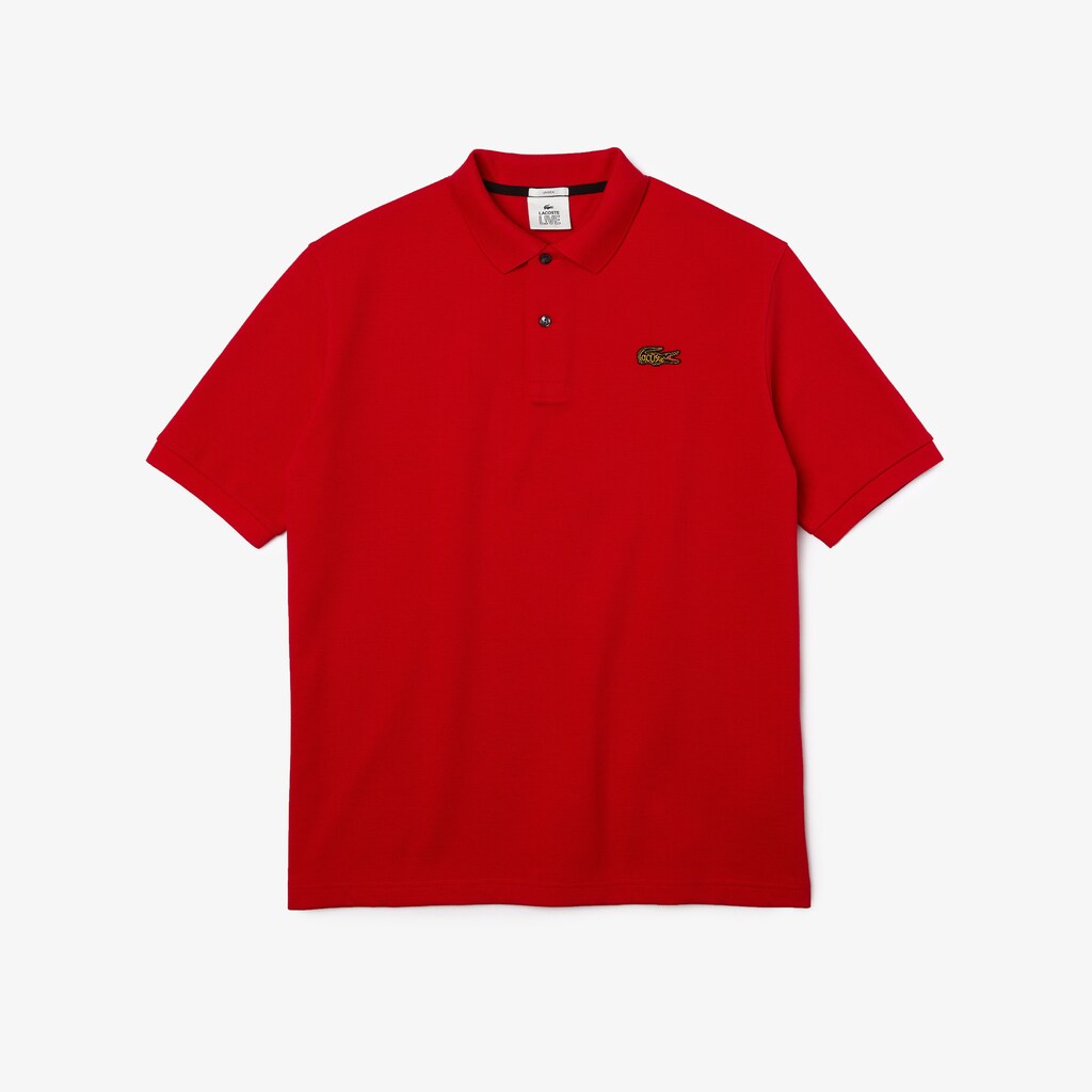Camisa Polo Lacoste LIVE Loose Fit Cotton Piqué Hombre Rojos | AO2-17241N3