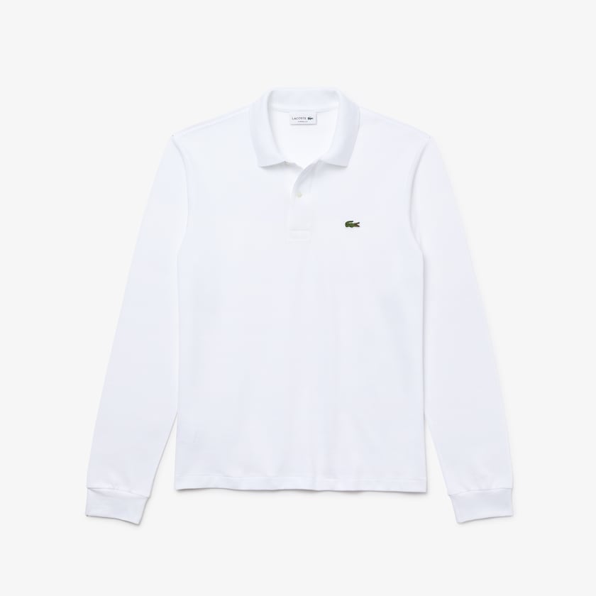 Camisa Polo Lacoste Long-Sleeve Classic Fit L.12.12 Hombre Blancos | VV8-00860R2