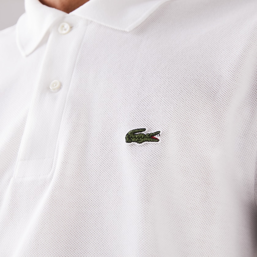 Camisa Polo Lacoste Long-Sleeve Classic Fit L.12.12 Hombre Blancos | VV8-00860R2