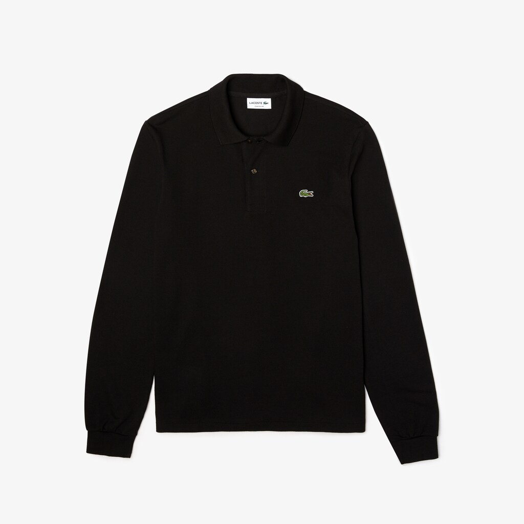 Camisa Polo Lacoste Long-Sleeve Classic Fit L.12.12 Hombre Negros | EJ7-56195U5