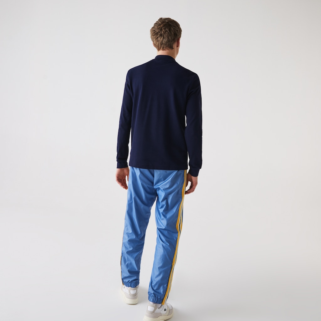Camisa Polo Lacoste Long-Sleeve Classic Fit L.12.12 Hombre Azul Marino Azules | WK1-24592L8