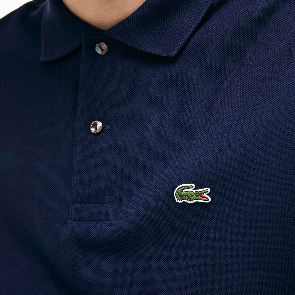 Camisa Polo Lacoste Long-Sleeve Classic Fit L.12.12 Hombre Azul Marino Azules | WK1-24592L8