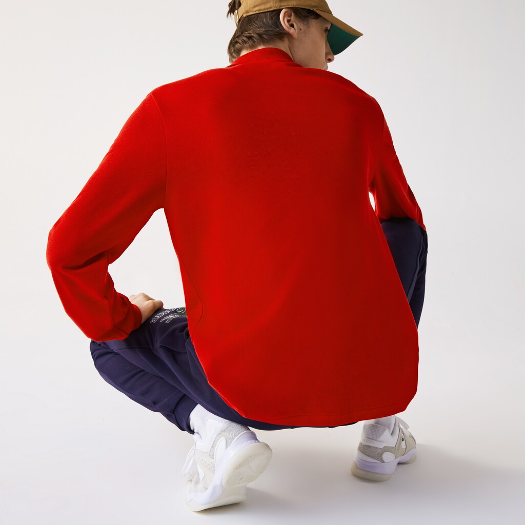 Camisa Polo Lacoste Long-Sleeve Classic Fit L.12.12 Hombre Rojos | ND4-02450B5