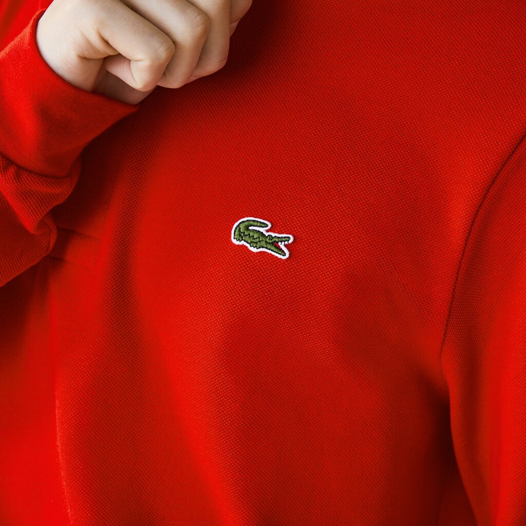 Camisa Polo Lacoste Long-Sleeve Classic Fit L.12.12 Hombre Rojos | ND4-02450B5