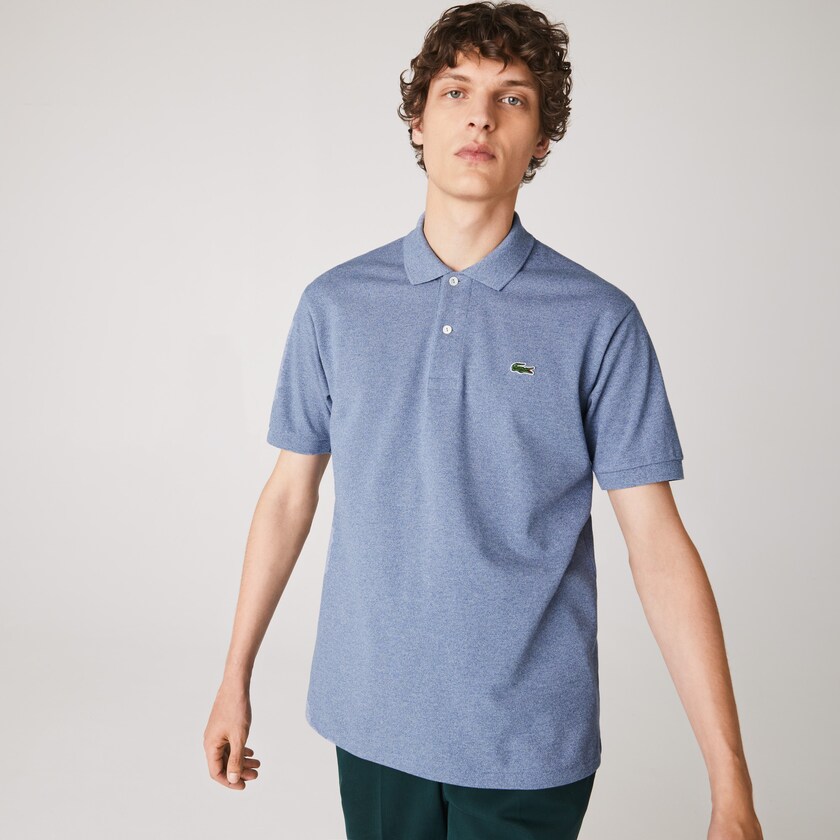 Camisa Polo Lacoste Marl Fabric L.12.12 Hombre Azules | CM6-89168A9