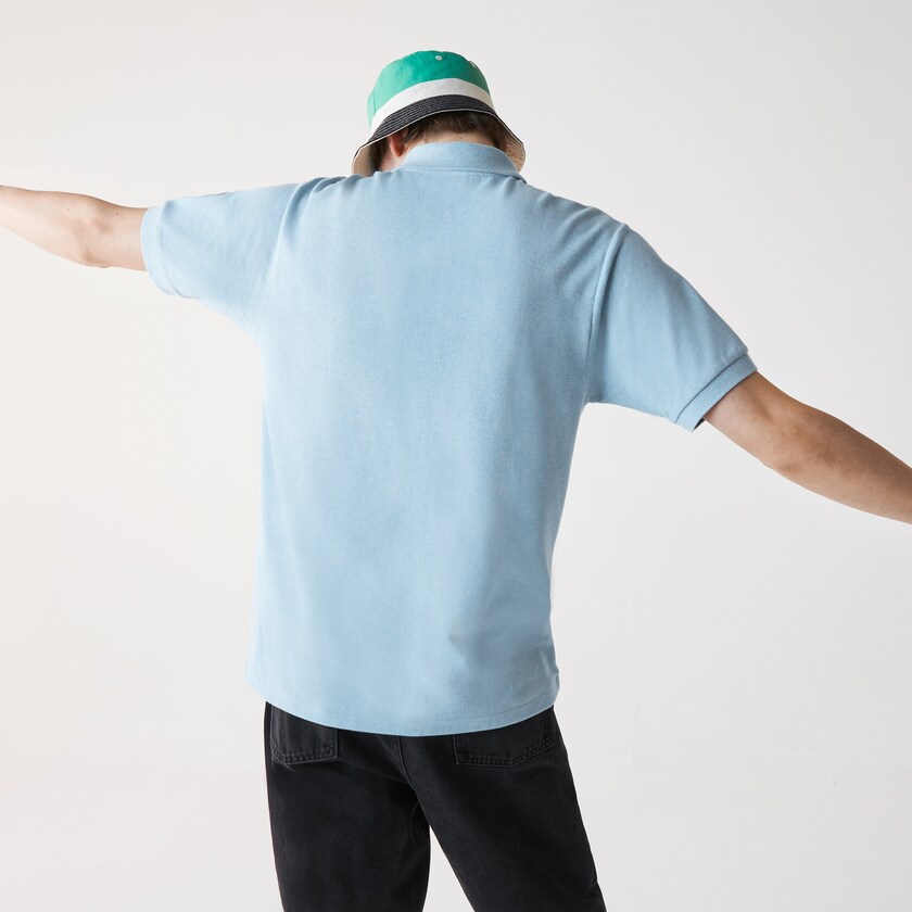 Camisa Polo Lacoste Marl Fabric L.12.12 Hombre Azules | BQ9-63336D8