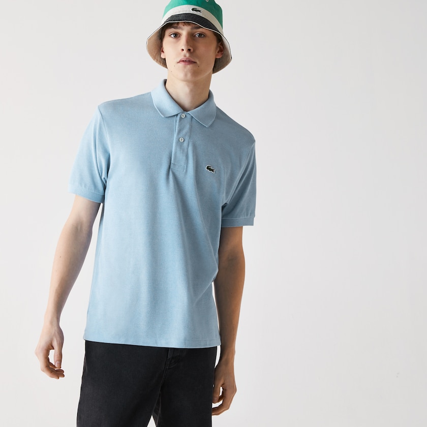 Camisa Polo Lacoste Marl Fabric L.12.12 Hombre Azules | BQ9-63336D8