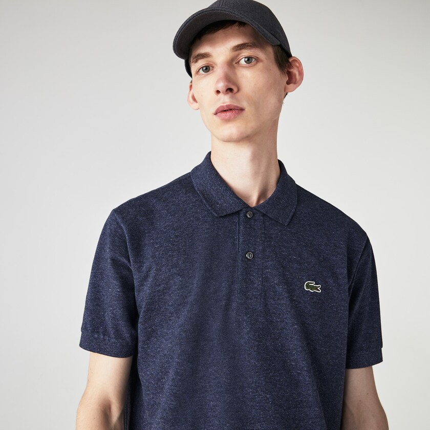Camisa Polo Lacoste Marl Fabric L.12.12 Hombre Azules | IV4-90509Y5