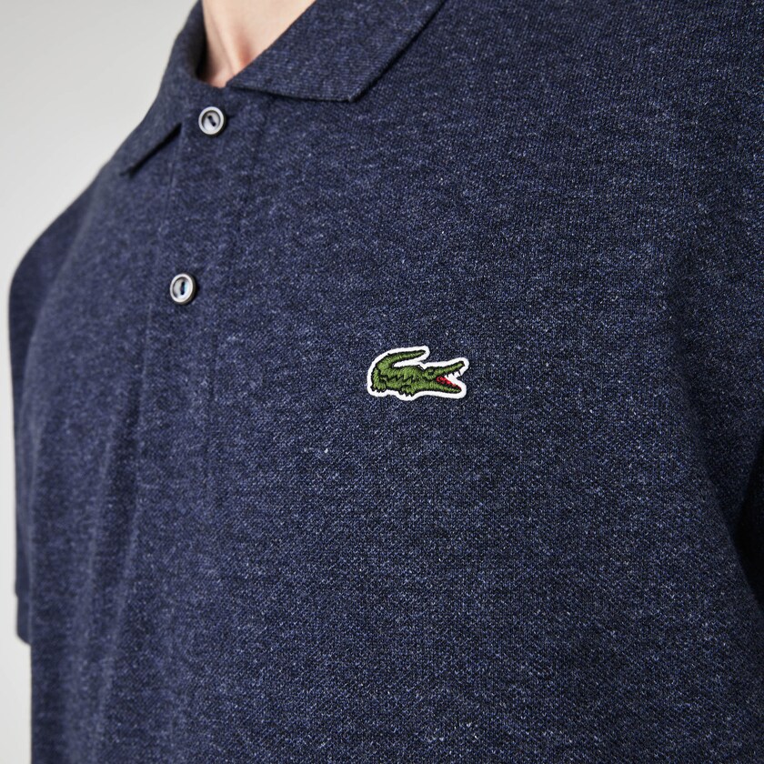 Camisa Polo Lacoste Marl Fabric L.12.12 Hombre Azules | IV4-90509Y5