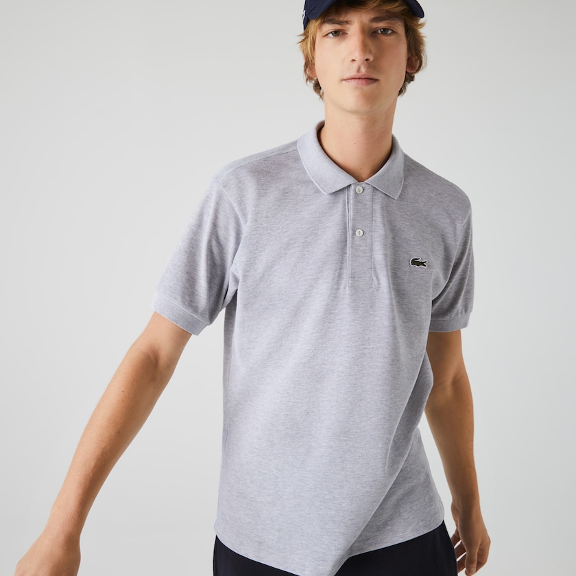 Camisa Polo Lacoste Marl Fabric L.12.12 Hombre Grises | LK5-16331Z3