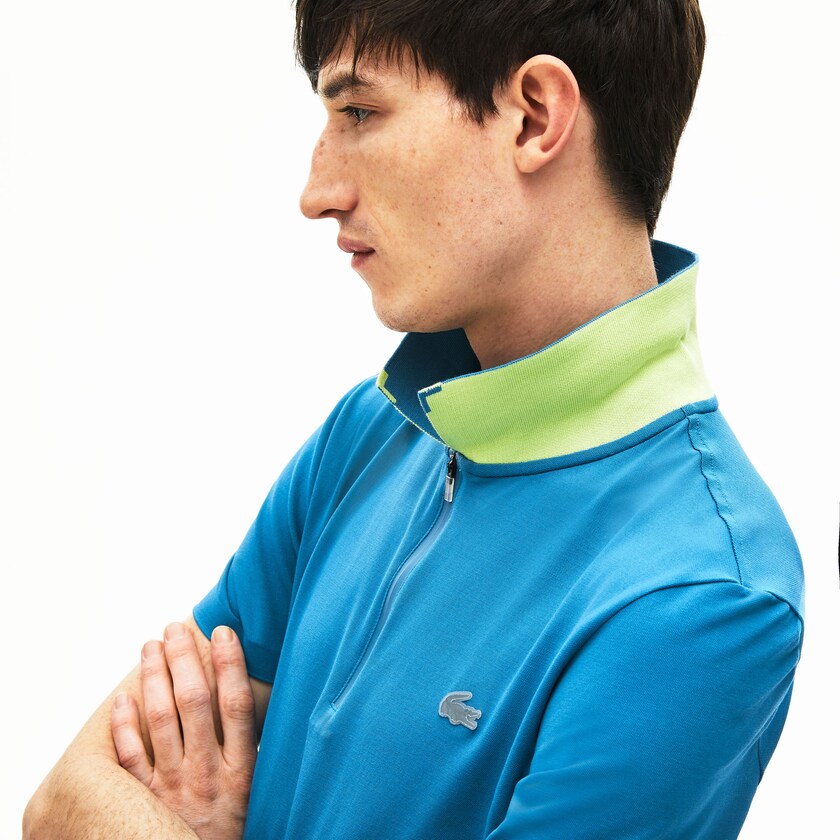Camisa Polo Lacoste Motion Ultra-Lightweight Cotton Hombre Azules Amarillos | VT5-28422V8