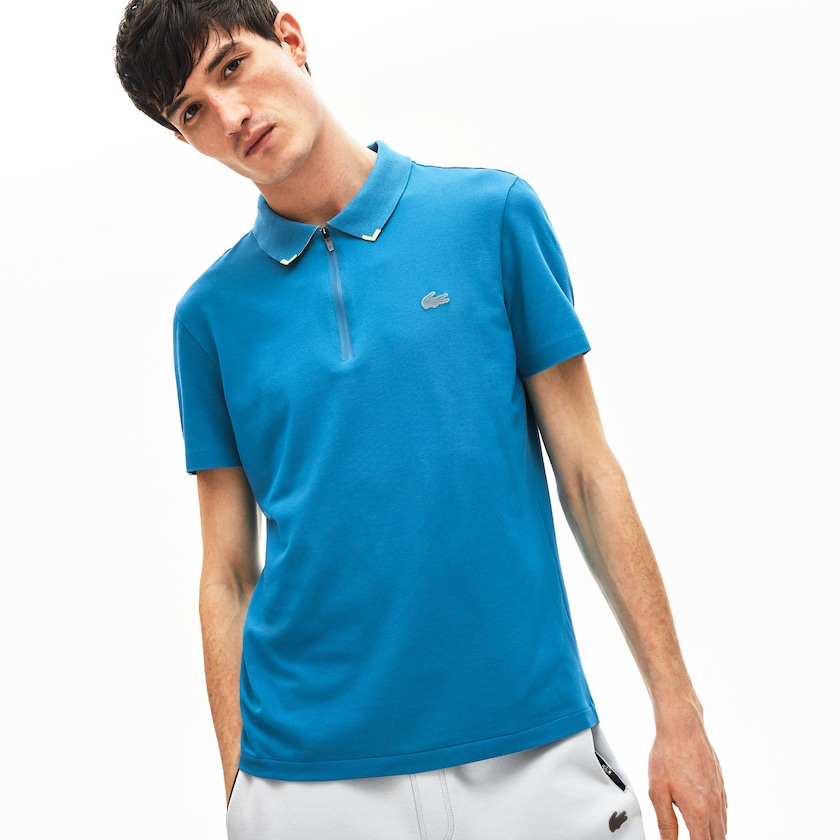 Camisa Polo Lacoste Motion Ultra-Lightweight Cotton Hombre Azules Amarillos | VT5-28422V8
