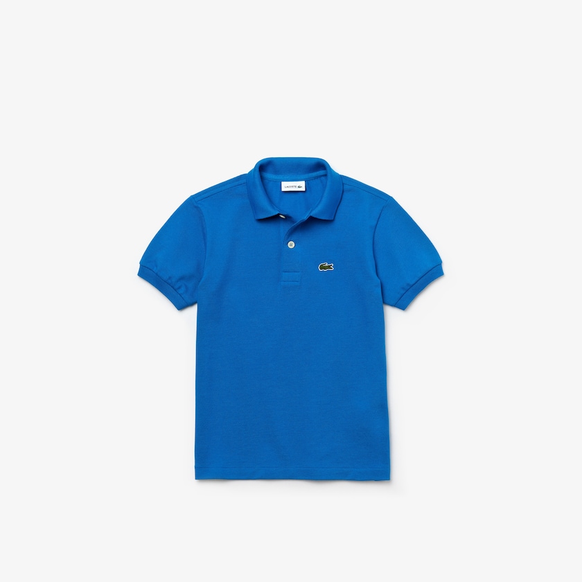 Camisa Polo Lacoste Niños Azules Petit Piqué GM3-43894P5