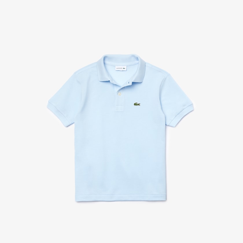 Camisa Polo Lacoste Niños Azules Claro Petit Piqué PH7-48914Z6