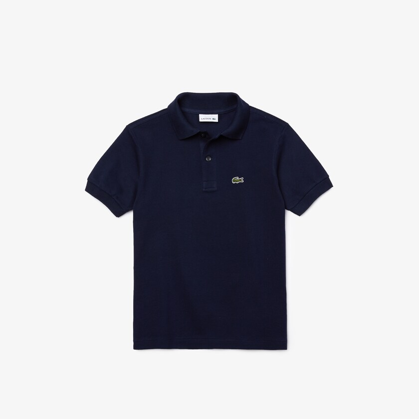 Camisa Polo Lacoste Niños Azul Marino Azules Petit Piqué TB7-01580T2
