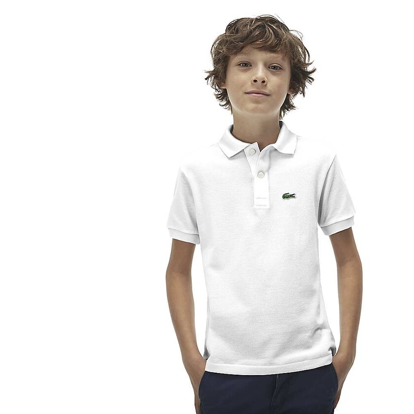 Camisa Polo Lacoste Niños Azul Marino Azules Petit Piqué TB7-01580T2
