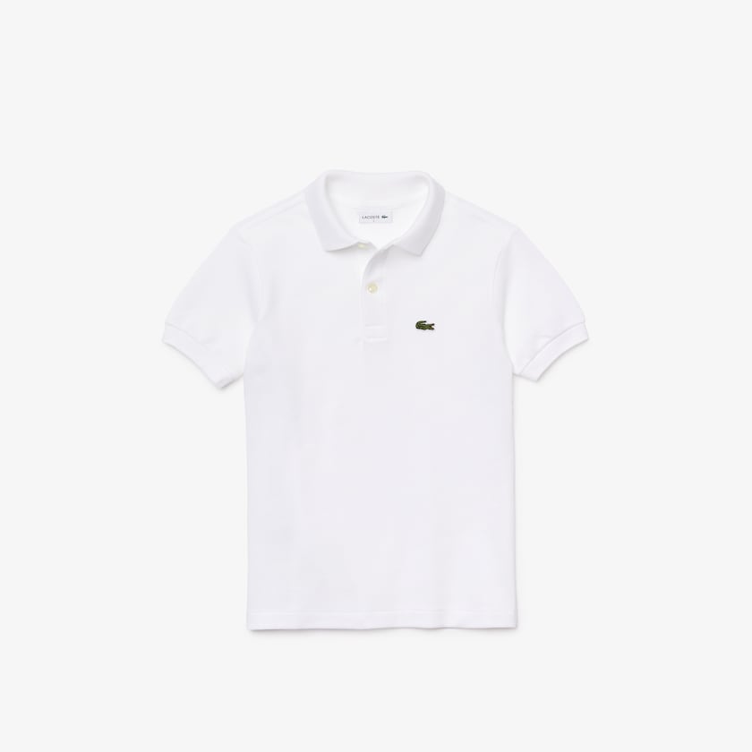 Camisa Polo Lacoste Niños Blancos Petit Piqué TJ1-35813K2