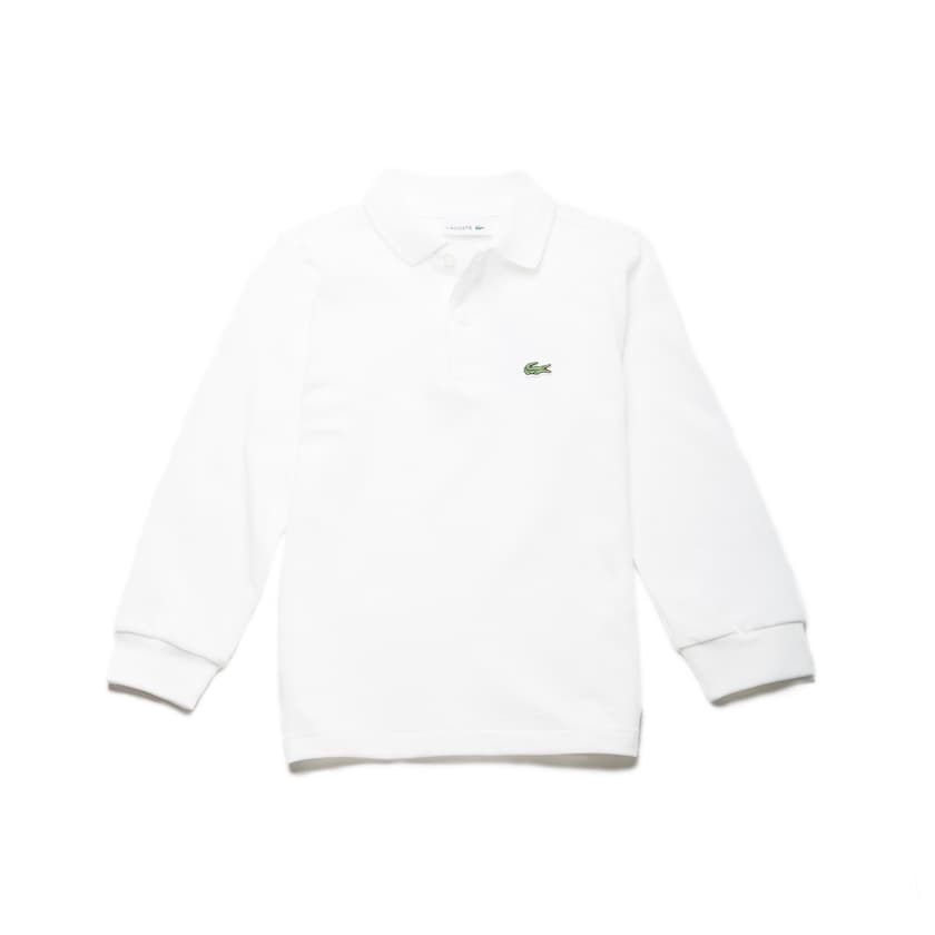 Camisa Polo Lacoste Niños Blancos Petit Piqué CQ6-94199S5