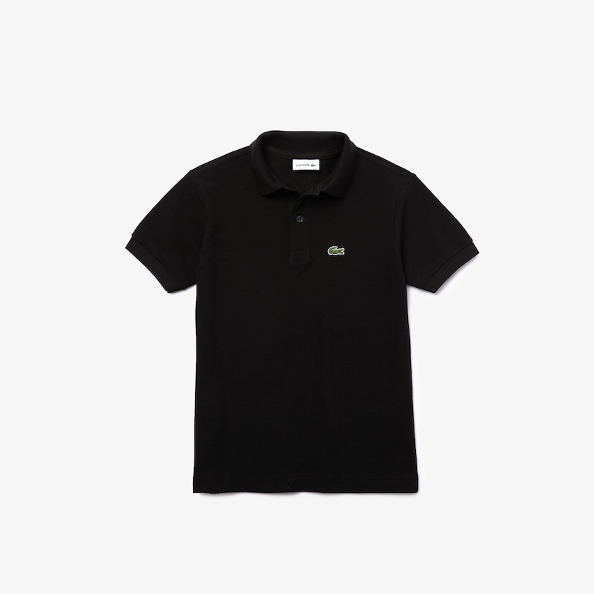 Camisa Polo Lacoste Niños Negros Petit Piqué HU1-19141I2