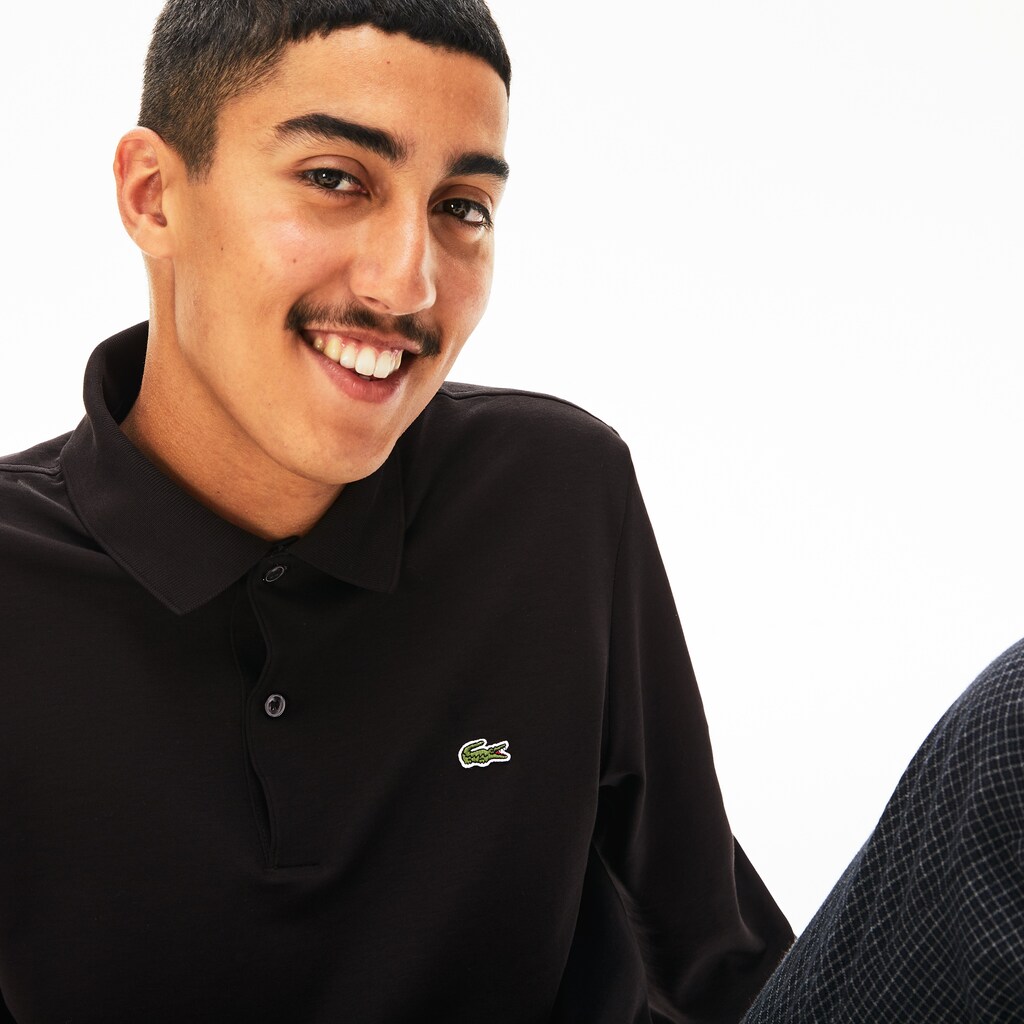 Camisa Polo Lacoste Regular Fit Cotton Hombre Negros | WB2-95349D9
