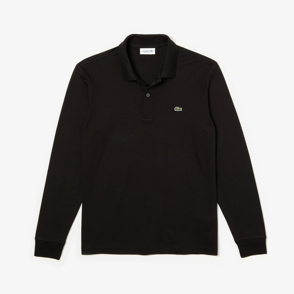 Camisa Polo Lacoste Regular Fit Cotton Hombre Negros | WB2-95349D9
