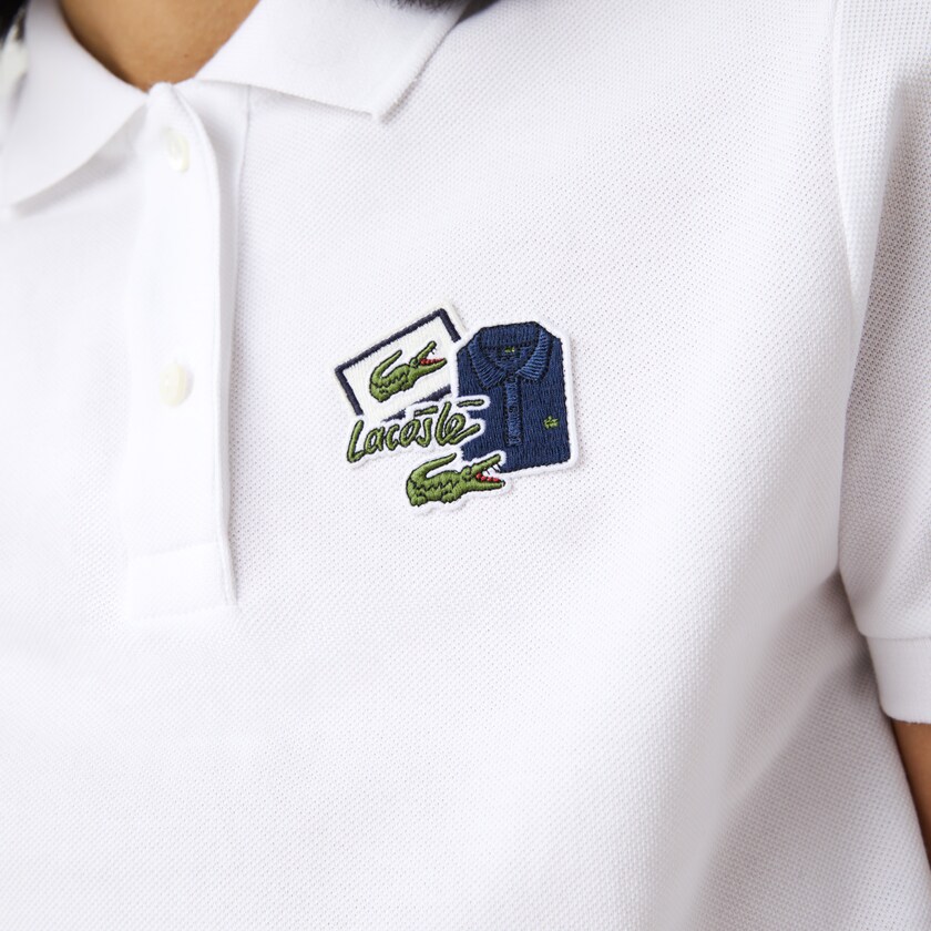 Camisa Polo Lacoste Regular Fit Cotton Piqué Mujer Blancos | WQ6-87908F6