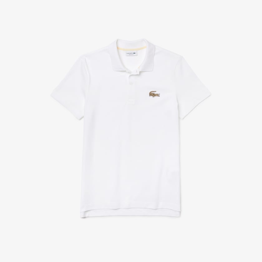 Camisa Polo Lacoste Regular Fit Cotton Piqué Hombre Blancos | JM4-60496O6