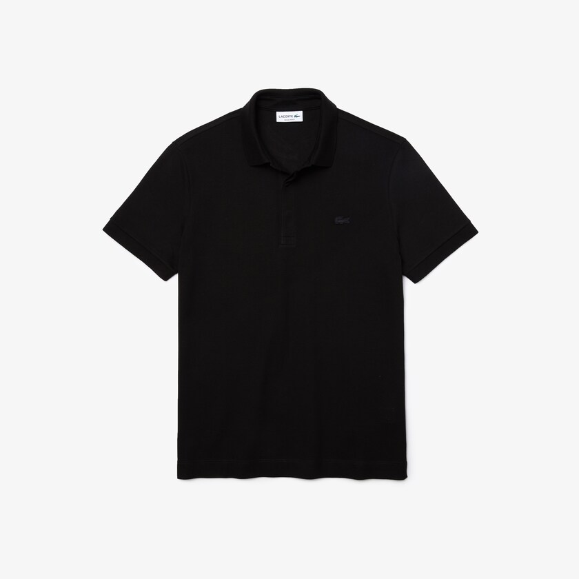 Camisa Polo Lacoste Regular Fit Paris Hombre Negros | EH0-85548L1