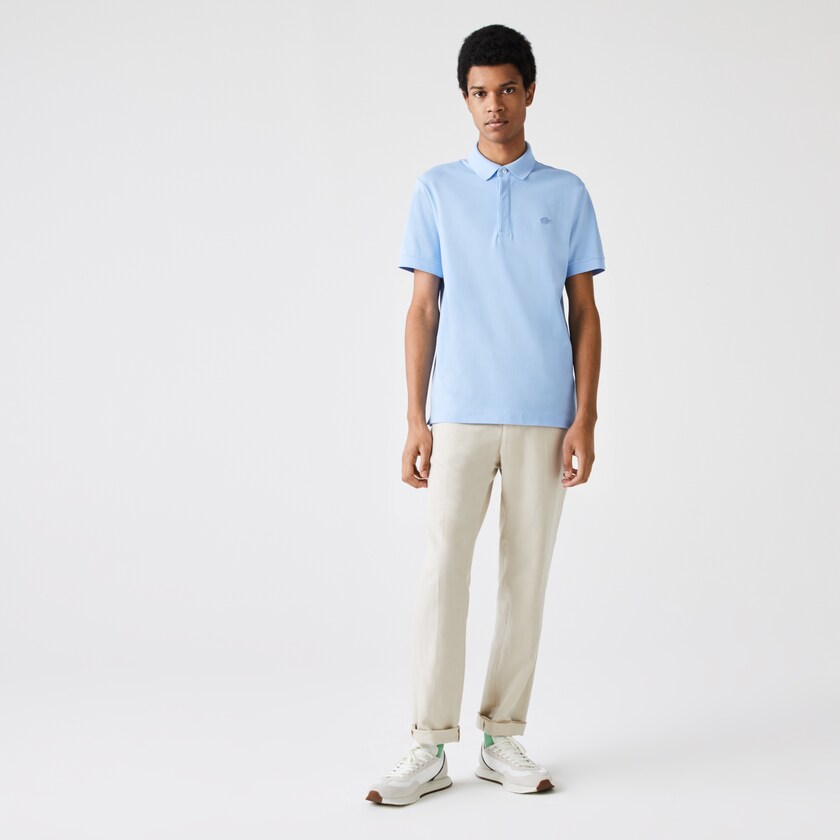 Camisa Polo Lacoste Regular Fit Paris Hombre Azules | KL3-52125A8