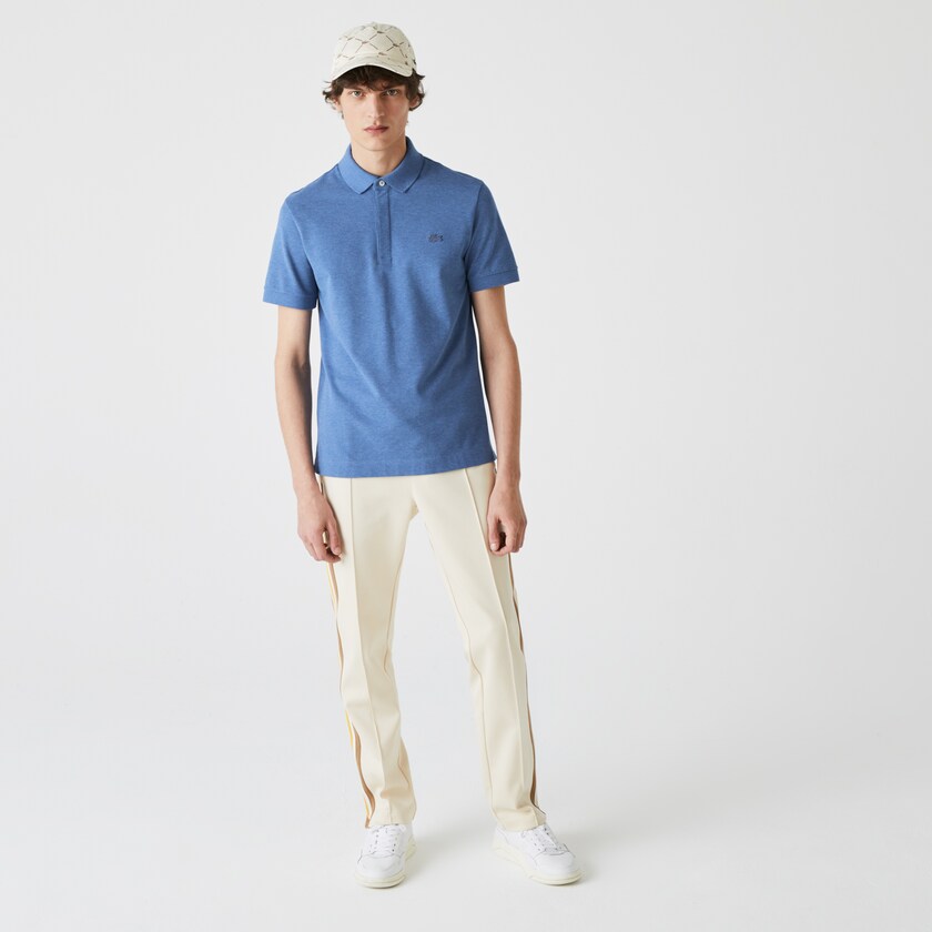 Camisa Polo Lacoste Regular Fit Paris Hombre Azules | CL6-57835R2