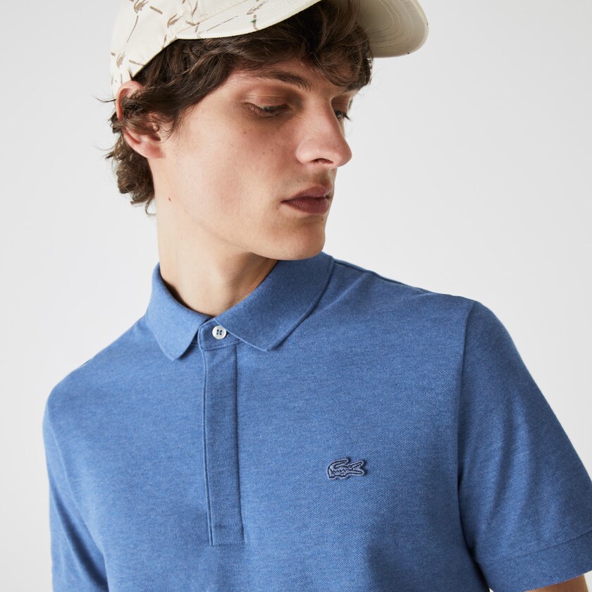 Camisa Polo Lacoste Regular Fit Paris Hombre Azules | CL6-57835R2