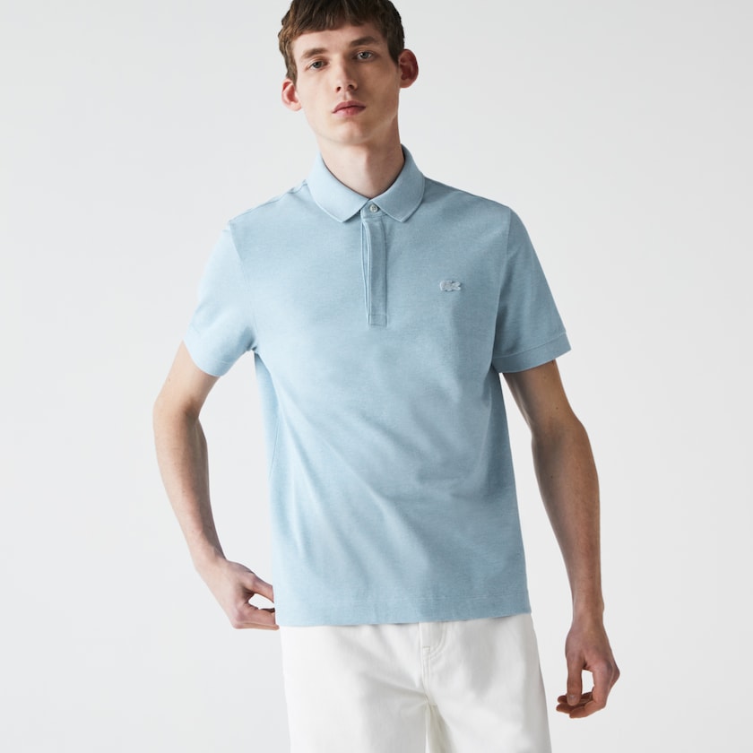Camisa Polo Lacoste Regular Fit Paris Hombre Azules | JV8-47604L2
