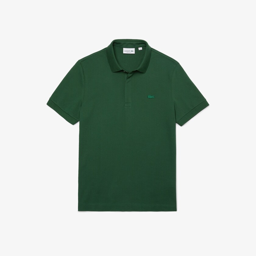 Camisa Polo Lacoste Regular Fit Paris Hombre Verdes | YB4-49014Q0