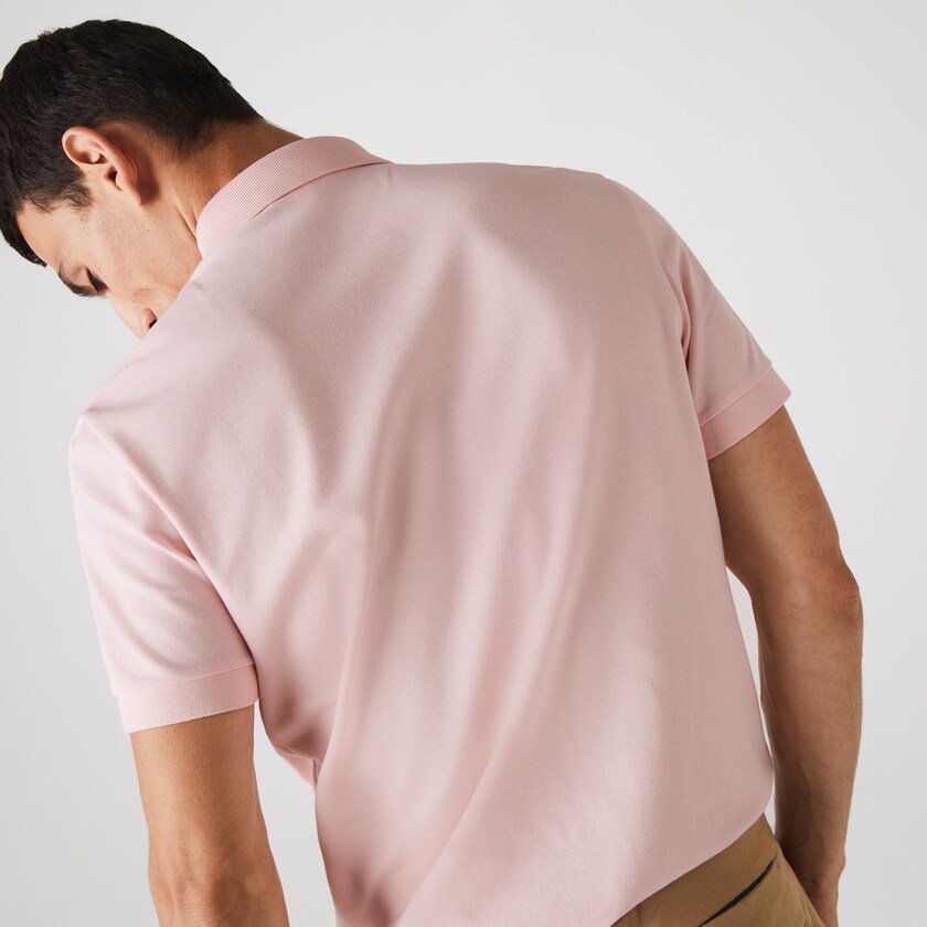 Camisa Polo Lacoste Regular Fit Paris Hombre Rosas Claro | VN5-26282B9