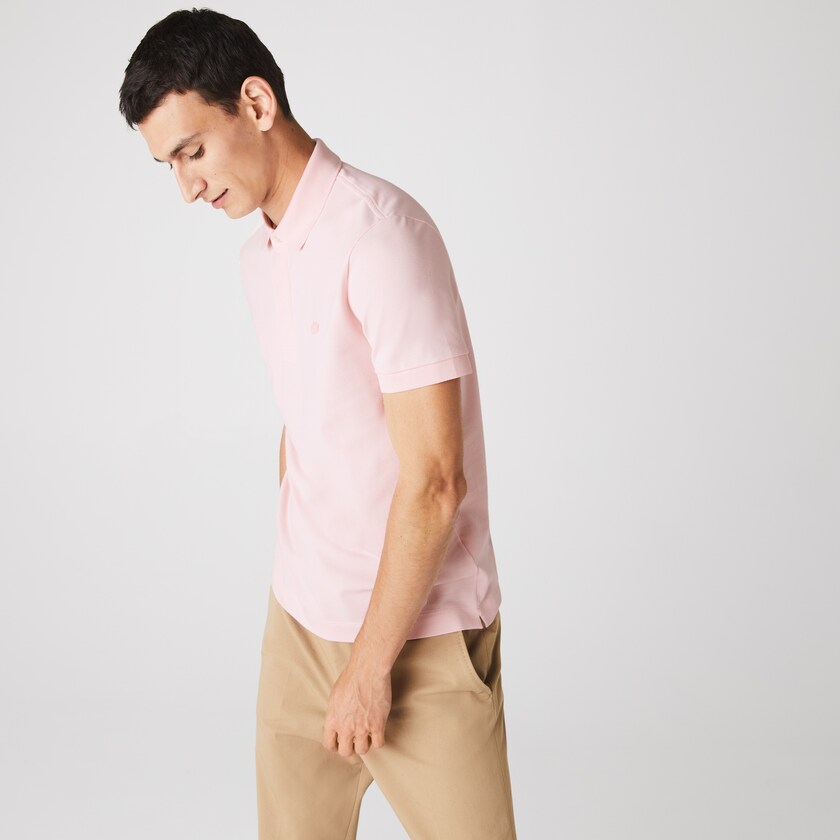 Camisa Polo Lacoste Regular Fit Paris Hombre Rosas Claro | VN5-26282B9