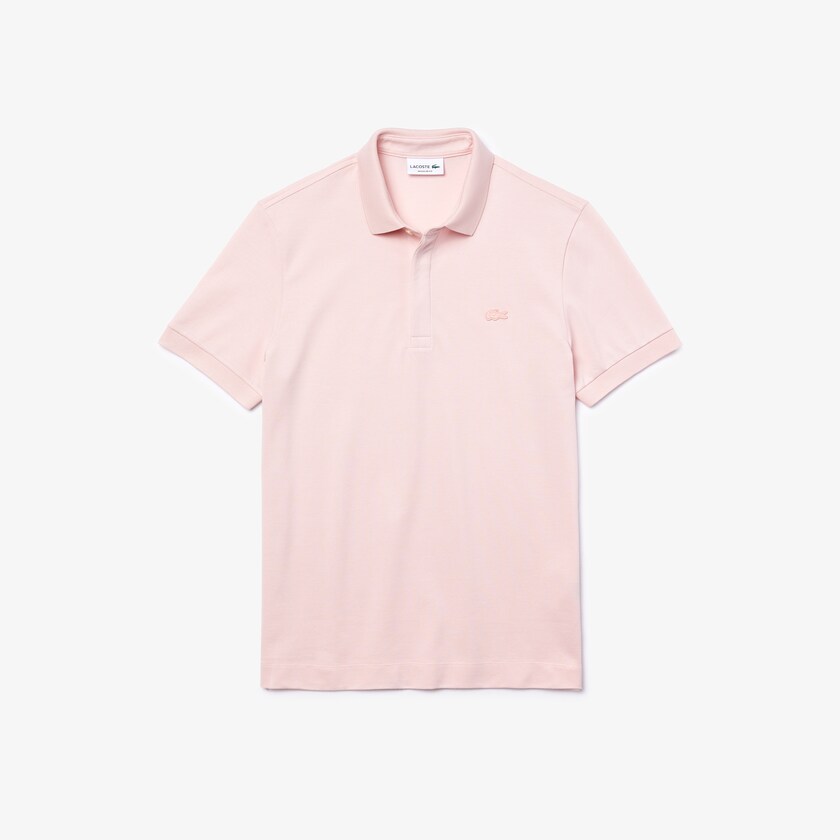 Camisa Polo Lacoste Regular Fit Paris Hombre Rosas Claro | VN5-26282B9