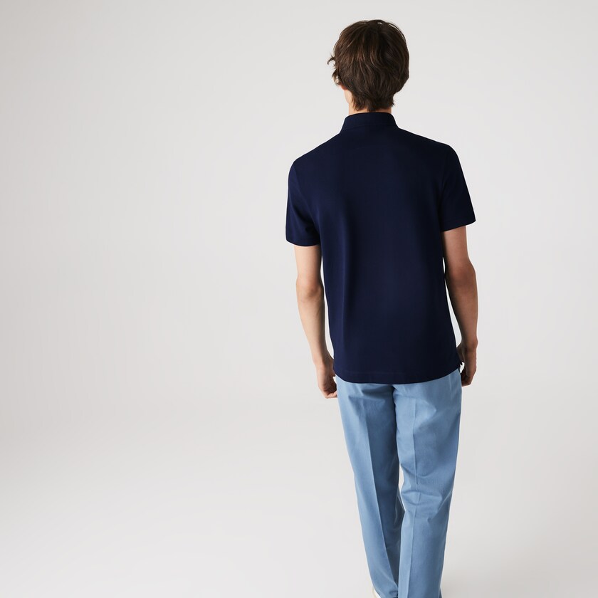 Camisa Polo Lacoste Regular Fit Paris Hombre Azul Marino Azules | AB2-74837K2