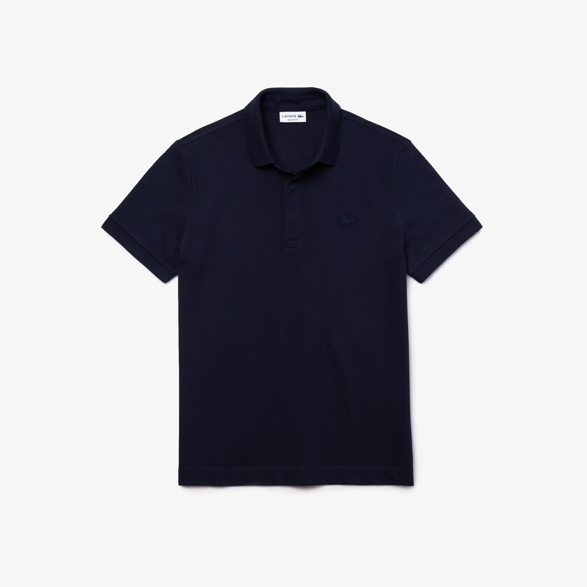 Camisa Polo Lacoste Regular Fit Paris Hombre Azul Marino Azules | AB2-74837K2