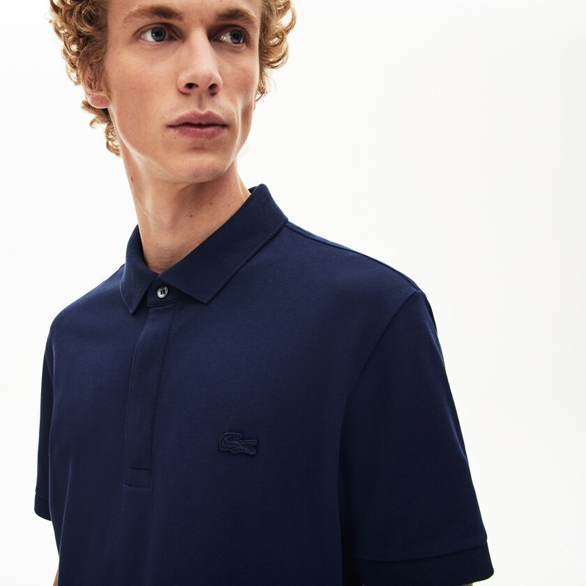 Camisa Polo Lacoste Regular Fit Paris Hombre Azul Marino Azules | AB2-74837K2