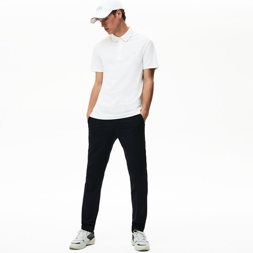 Camisa Polo Lacoste Regular Fit Paris Hombre Blancos | SB6-05740I4