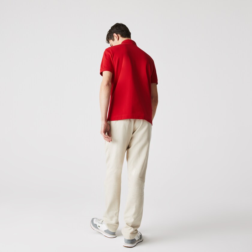 Camisa Polo Lacoste Hombre Rojos Regular Fit Paris TH1-40194A1