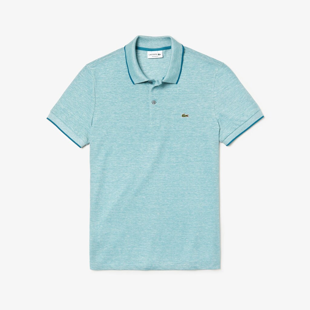 Camisa Polo Lacoste Regular Fit Piqué Hombre Azules | UU7-35913C5