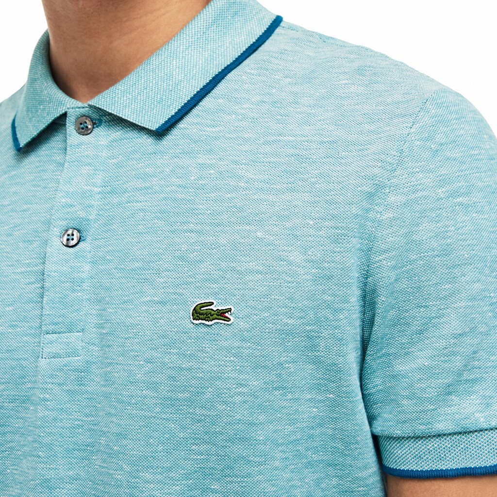 Camisa Polo Lacoste Regular Fit Piqué Hombre Azules | UU7-35913C5