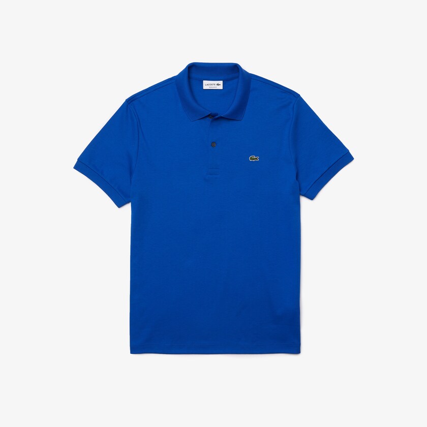 Camisa Polo Lacoste Regular Fit Soft Cotton Hombre Azules | KI2-48004K6