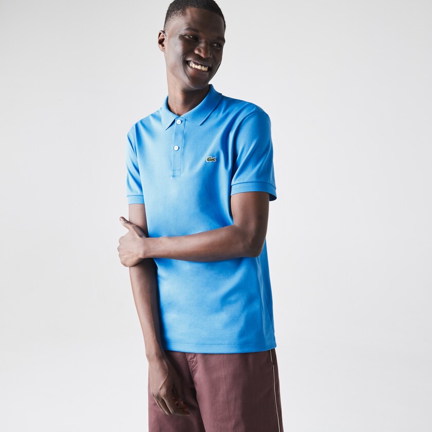 Camisa Polo Lacoste Regular Fit Soft Cotton Hombre Azules | QO9-63516D9
