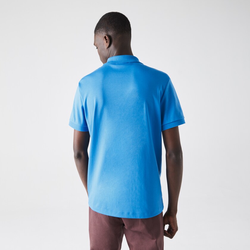Camisa Polo Lacoste Regular Fit Soft Cotton Hombre Azules | QO9-63516D9