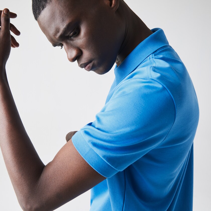 Camisa Polo Lacoste Regular Fit Soft Cotton Hombre Azules | QO9-63516D9