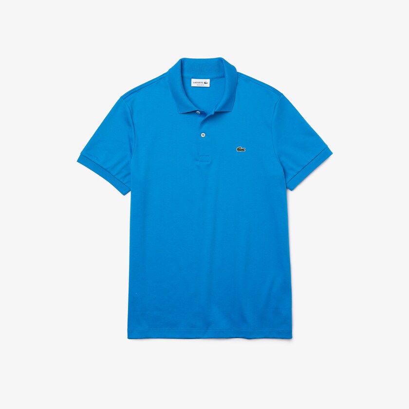 Camisa Polo Lacoste Regular Fit Soft Cotton Hombre Azules | QO9-63516D9