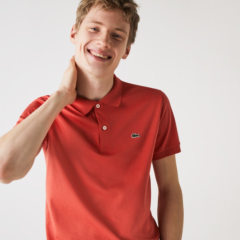 Camisa Polo Lacoste Regular Fit Soft Cotton Hombre Rojos | MD2-42014W6